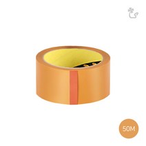 (국내산 박스 테이프 낱개) 라바 OPP 택배 포장 이사, 미색/불투명(50M), 1개
