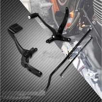 할리데이비슨 다이나 블랙 포워드 스텝 기어레버 브레이크 발판 페달 2006-2017