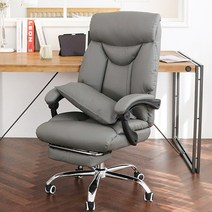 동서가구 해리스 리클라이너 침대형 사무용 사무실 중역 의자 DF923050, 브라운