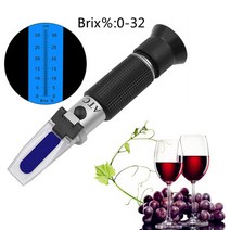 당도 측정기 브릭스 자동 굴절계 설탕 농도 ATC 단맛 테스터 과일 Homebrew 꿀 야채 범위 Brix 0-32%, [02] without box