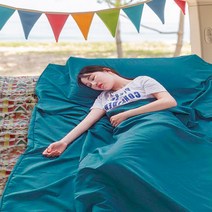 여행 용 캠핑 침낭 라이너 내피 160X210 블루 침낭라이너 차박준비물 캠핑라이너 침낭내피