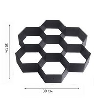 정원 도보 포장 금형 DIY 수동 시멘트 벽돌 돌 도로 콘크리트 경로 메이커 재사용 가능한, G