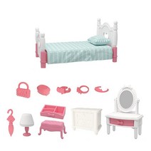 GHSHOP 인형 집 가구 세트 액세서리 1/12 장식 어린이 어린이를위한 미니어처, ABS 플라스틱, 침실
