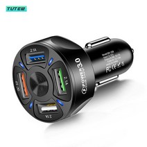 자동차 충전기 배터리 차량용 휴대폰 충전기 USB 아이폰 11Pro 용 GPS 고속 듀얼 샤오미 화웨이 태블릿용, 01 Black