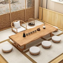 좌식 거실 테이블 느낌있는 우드타입 박세리 가구 산다라 확장형 통나무좌탁 밥상 산다라박 경수진 6인용 일본 8인용 쇼파, I