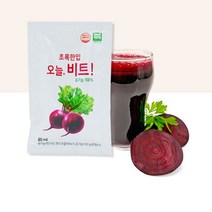 국내산 유기농 레드 비트즙 80ml 100포 실속형, 100팩