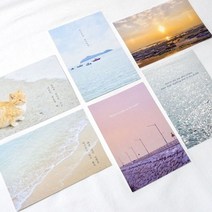 일음쇼핑^*m메리필름 감성 글귀 무의도 엽서 set 6장 카드 우편 기념 종이 축하 도엽서 메시지 편지지 포스트 감사일medi*^, ab^^선택없는