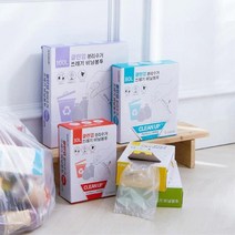 재활용 쓰레기 분리 수거용 투명 비닐 봉투 일회용 업소용 배달용 포장용 음식물 비닐봉투 배달봉투 청소용, 80L(80장)