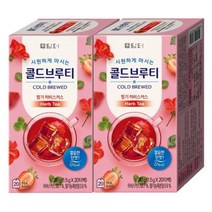 담터 콜드브루티 딸기히비스커스 20T+20T (1+1 행사상품), 40개
