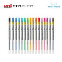 uni 유니 스타일핏 중성리필심 UMR-109, 0.28mm 중성리필심, 블루블랙-