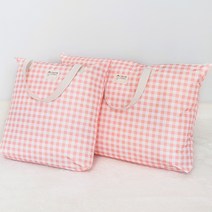 클린유니폼 어린이집 낮잠이불가방, 12 핑크 체크
