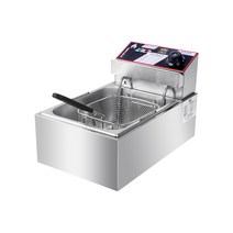 업소용 튀김기 10L 전기 감자 치킨 새우 프라이어, 전기튀김기 + 오뎅/독립제어/5kw