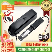 전동킥보드배터리 오리지널 36V 48V 52V 20AH 헤일롱 이바이크 배터리 30A BMS 350W 500W 750W 1000W 18650 셀 및 면세 선물 충전기, CHINA, 48V Hailong battery