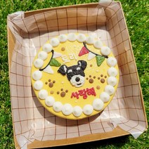강아지 케이크(미니 사이즈) _ 댕댕농부 강아지 수제 생일 케이크 맞춤 주문 제작., 디자인3~6, 테두리1.없음, 없음