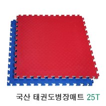 헬스스트림 태권도 유도 다용도 스포츠매트, 단품(앞면레드 뒤면 블루)