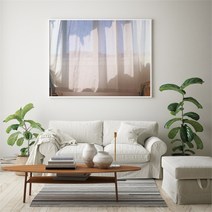유홍아트 가로형 창문 바다 햇살 풍경 사진 그림 액자 프레임 3호 (8554501), 11.노을감성창문