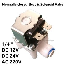 솔레노이드 밸브 정상 폐쇄 전기 솔레노이드 밸브 마그네틱 dc 12v 물 입구 흐름 스위치 14 quot 12v 24v 220v 자기 컨트롤러 디스펜서