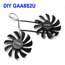 그래픽 카드 냉각용 GPU 쿨러 팬 ZOTAC GeForce GTX 1080 Ti AMP 에디션 ZTP10810D10P GAA8S2U GTX1080Ti 95mm, CHINA_Fan - DIY, 01 Fan - DIY
