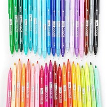 모나미 라이브칼라 사인펜 싸인펜 색상선택 가능 트윈라이너 컬러펜, 블랙(36)