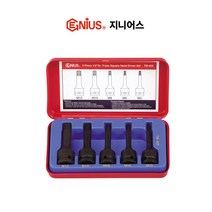 지니어스 임팩별비트소켓세트 12각 TM-305 3/8SQx5종 2007645 소켓렌치 소켓세트 복스알 빗트소켓 별빗트