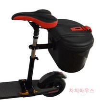 기함급 전동 킥보드 전기 2발 성인 의자 가성비 국산 튜닝 어른 피크닉 바구니 장바구니, 검정과 빨강