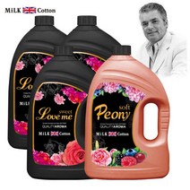 은세계 밀크코튼 고농축 퍼퓸 유연제 러브미향 3.06L 3개 +피오니향 1개, 1