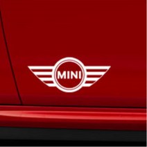 BMW미니 로고 범퍼 트렁크 꾸미기 흠집가리기 스티커 뒷유리 잔기스 파인곳커버 쏘나타LF 찌그러진곳보완 제네시스 쏘렌토 스크레치 캐스퍼 싼타페DM, 1개, 레드