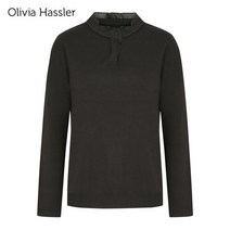 올리비아하슬러 프릴넥 니트