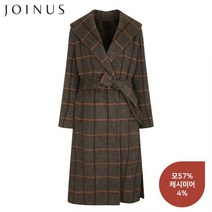 조이너스 후드 카라 핸드메이드 롱 코트-JW21CH4604203A