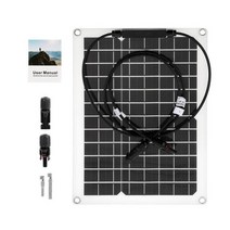 태양열판넬 100W 태양 전지 패널 충전 USB 휴대용 18V 태양열 충전기 야외 모바일 전원 배터리 캠핑 하이킹을 위한, [01] 1pcs panel