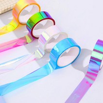 DM PKFARM 다이어리 꾸미기 홀로그램 테이프 다용도 꾸밈 테이프 1+1, 블루