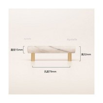 슬림 5단 라탄 엔틱서랍장 철제 돌 황동 서랍 당겨 대리석 캐비닛 손잡이 드레서 옷장 찬장 유럽 가구 하드웨어 105902, 미세 화이트홀 79mm