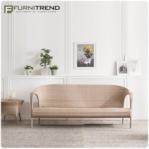 퍼니트랜드 엔틱러블리 인조라탄 3인의자 야외소파, 없음