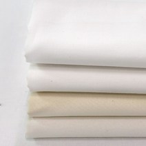 굿팡패브릭 20수 소프트 무지 화이트계열 4종_1101 (5514001), 3.크림