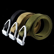 군사 전술 벨트 야외 직조 남자 swat 나일론 스트랩 금속 버클 드롭 배송 허리 지원, KHAKI, one size