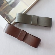 라벤더슈슈 [ 인조가죽 리본 헤어핀 ] 고요하고 아름다운 리본핀 (카키그레이 브라운)