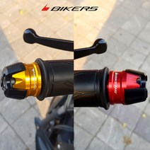 B-1-3 바이커스 혼다 PCX125 2IN1 바앤드캡 핸들발란스 앵커방식 A타입 M6볼트방식, 레드 2개(1세트)