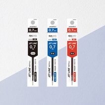자바펜 0.7mm 제트라인 유성 리필심 24개입, 청색