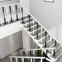 안전 난간대 핸드레일 손잡이 안전바 계단 난간, 기둥 85 높이 흑백