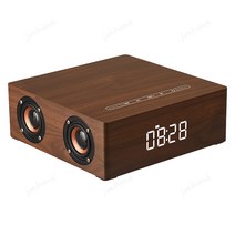 jmhme 블루투스 스피커 무선 고음질 휴대용 시계 컴퓨터 스피커 사운드바 USB 메모리 지원 선물, JMHME-YX196Q5C딥우드