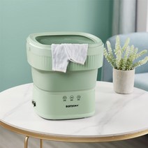 빨래삶는통 미니세탁기 이동식 접이식 세탁기 복양말속옷브라용 개인세탁기, 초록, 영국