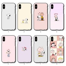 재광컴퍼니 삼성 갤럭시A6+ 2018 전기종 스누피 찰리브라운 굿즈 스마트톡 하트톡 세트 휴대폰 범퍼 케이스