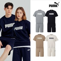 [PUMA] NEW 푸마스포츠 남여공용 베이직 반팔셋업 4컬러 택1