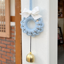 (우리두DIY)마크라메 오너먼트 도어벨 만들기 DIY 키트, 블루