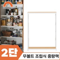 마트진열대 매장진열대 중량랙 2단 1500 x 300 x 1500, 9mm 양면코팅