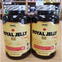 PNC 로얄젤리 1000mg 120정 (퓨어네이쳐스) 10HDA 최대 생로얄젤리 로열젤리 6X 120정 2병 (Premium Canada RoyalJelly) 캐나다에서 직배송, 1통