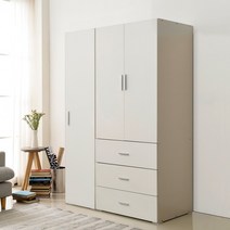 [1만원★즉시할인]장인가구 큐비 1200 옷장_3서랍수납옷장+400도어, 핑크