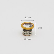 미니어처 음식 놀이 1:12 인형 집 미니 슈퍼마켓 스낵 아이스크림 컵 소품 푸드, 173