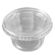 PH 투명소스통 + 뚜껑 7.5cm x 4cm, 100개입, 4개