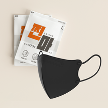 뉴엣지나인보건용마스크(KF94)(대형)(100매), 검정색(블랙)